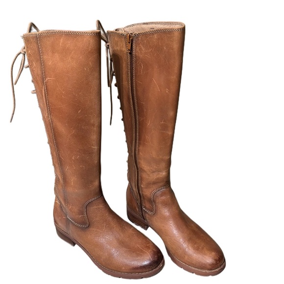 SÖFFT Sharnell Water Resistant Rich Brown Leather Boots Size 6.5 - Picture 4 of 9